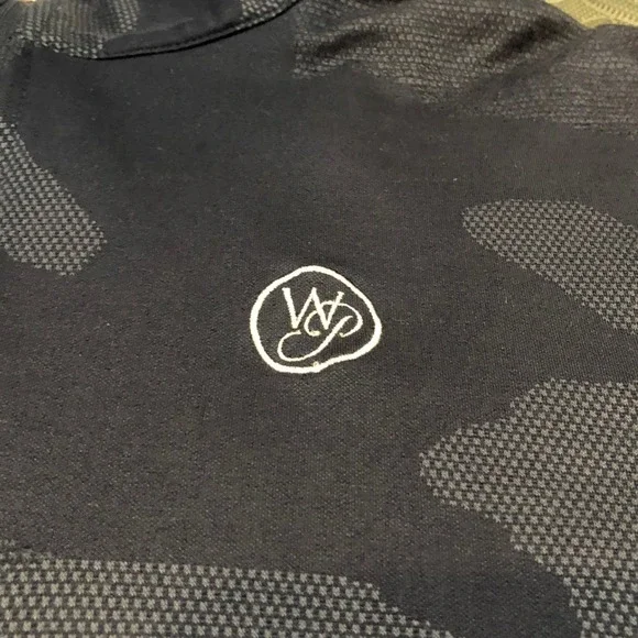 Peter Millar Perth Camo Performance Quarter Zip Mens XL Navy Pullover MF21EK40H
